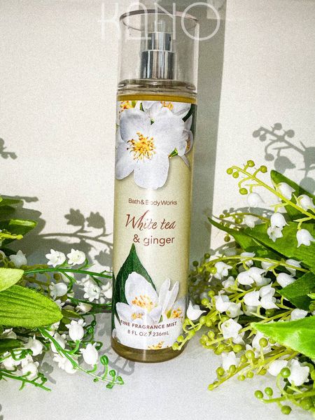 Парфюмированный мист для тела 236 мл White tea & ginger Bath and Body Works 31625 фото