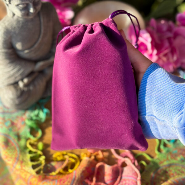 Мішечок цупкий оксамит 13х18см, фіолетовий