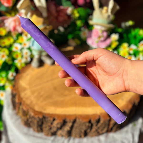 Свічка велика фіолетова