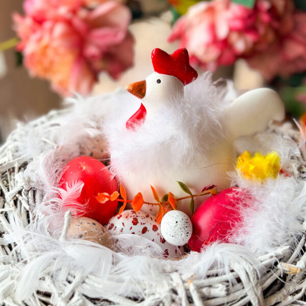 Великодній декор Курочка у гнізді