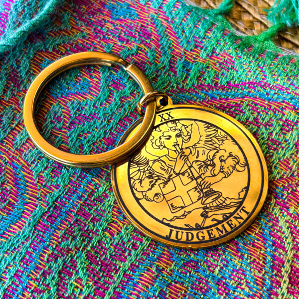 Брелок Таро Страшний Суд золото