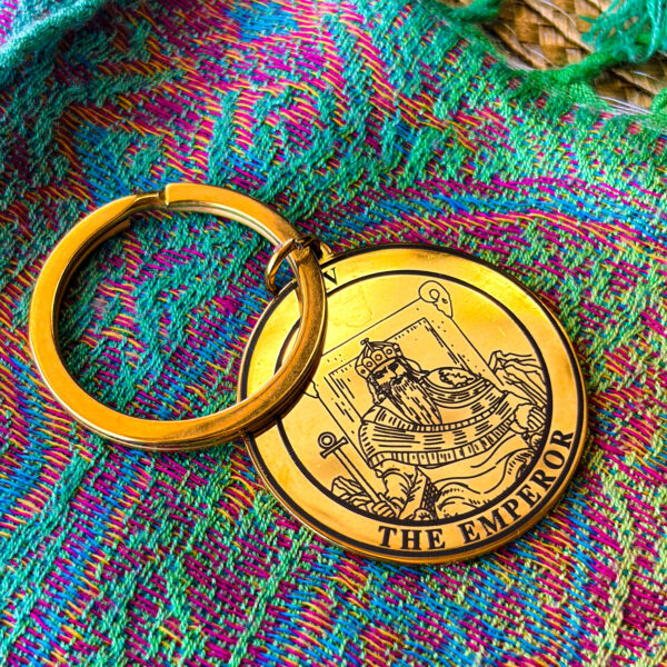 Брелок Таро Імператор золото