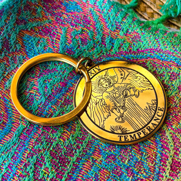Брелок Таро Помірність золото
