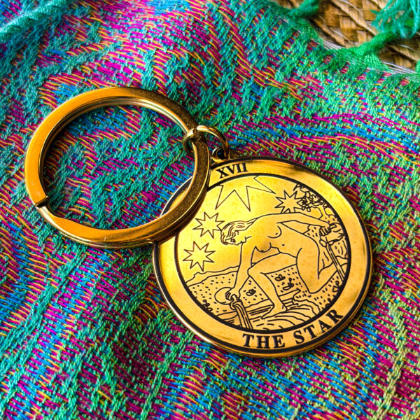 Брелок Таро Зірка золото