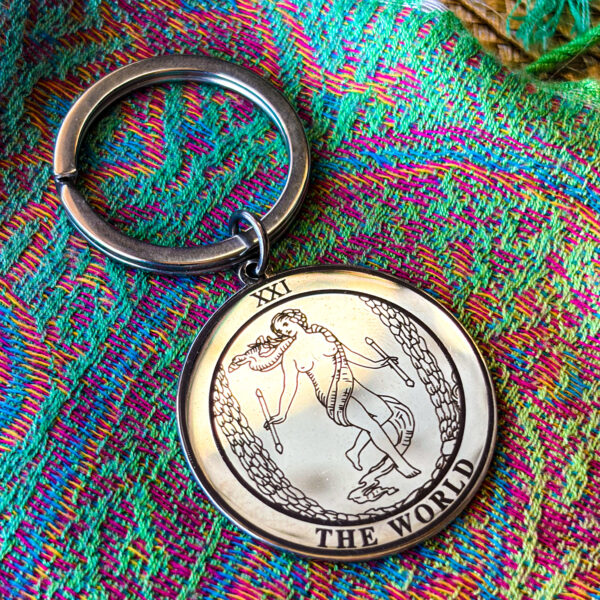 Брелок Таро Світ срібло