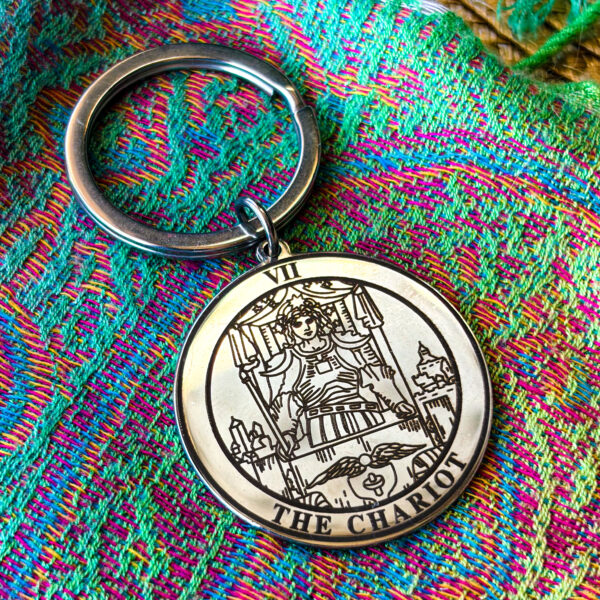 Брелок Таро Колісниця срібло
