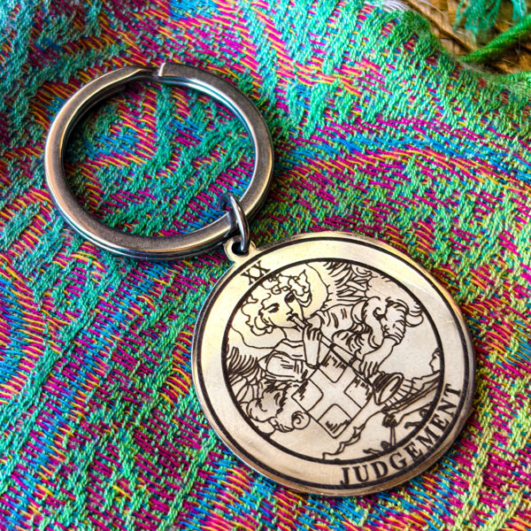 Брелок Таро Страшний Суд срібло