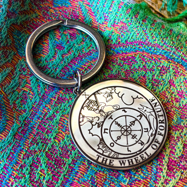 Брелок Таро Колесо фортуни срібло