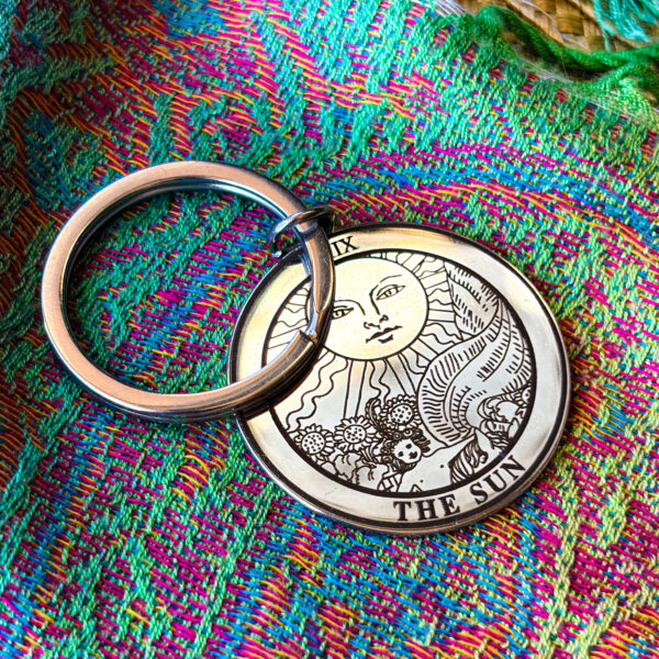 Брелок Таро Сонце срібло